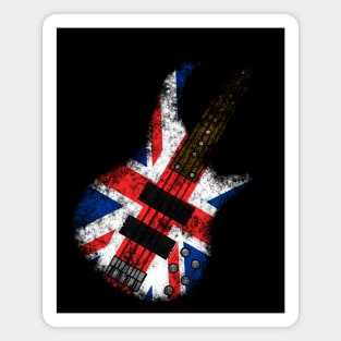 UK Flag Bass Guitar Bassist British Music Magnet